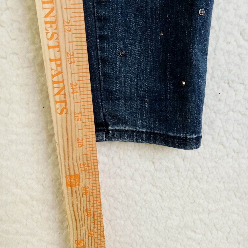 White House Black Market Jeans Womens 00 Skinny Ankle Blue Stretch Cotton Blend - Picture 6 of 12